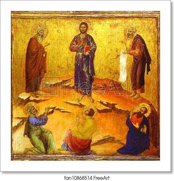 Free art print of Maestà (back, predella) The Transfiguration of Christ by Duccio Di Buoninsegna Free art print of Maestà (back, predella) The Transfiguration of Christ by Duccio Di Buoninsegna