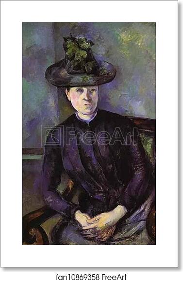 Free art print of Portrait of a Woman in Green Hat (Mme Cézanne) by Paul Cézanne Free art print of Portrait of a Woman in Green Hat (Mme Cézanne) by Paul Cézanne