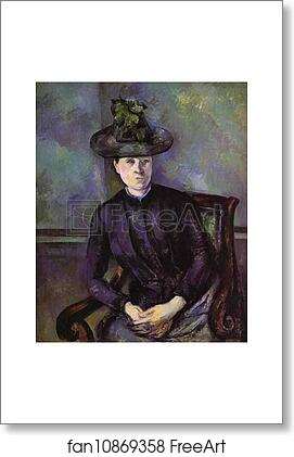Free art print of Portrait of a Woman in Green Hat (Mme Cézanne) by Paul Cézanne