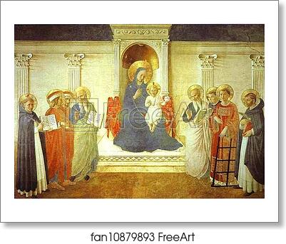 Free art print of Madonna delle ombre (Madonna of the Shadows) by Fra Angelico