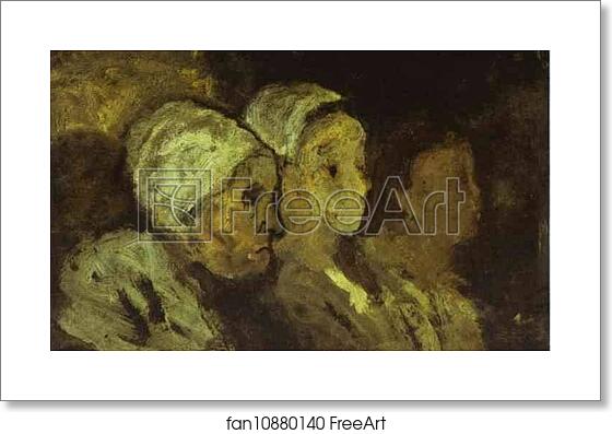 Free art print of In Church by Honoré Daumier Free art print of In Church by Honoré Daumier