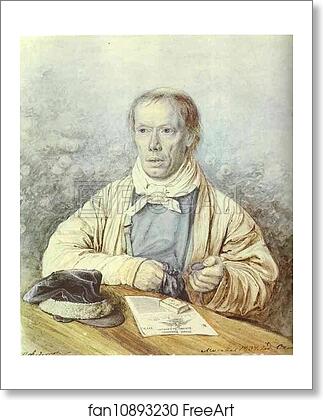 Free art print of Portrait of A. I. Fedotov, the Artist's Father by Pavel Fedotov