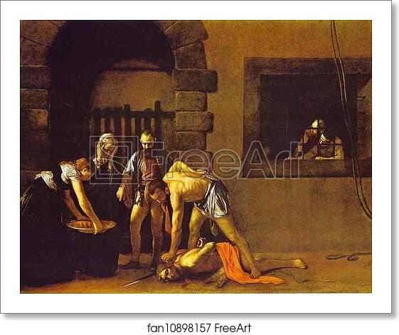 Free art print of The Beheading of St. John the Baptist by Caravaggio Free art print of The Beheading of St. John the Baptist by Caravaggio