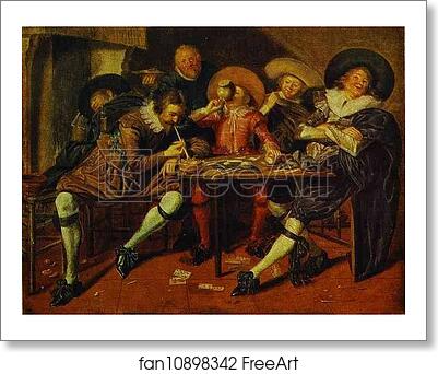 Free art print of Merry Company in a Tavern by Dirck Hals