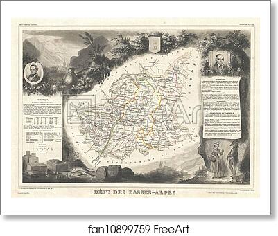 Free art print of Dept. des Basse-Alpes. by Victor Jules Levasseur Free art print of Dept. des Basse-Alpes. by Victor Jules Levasseur