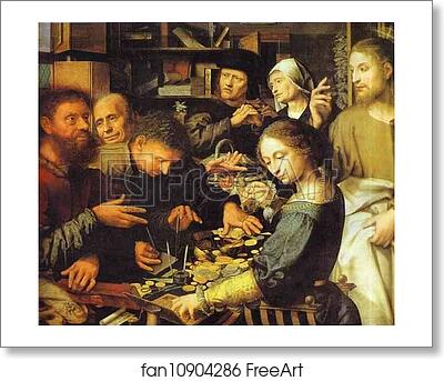 Free art print of Jesus Summons Matthew to Leave the Tax Office by Jan Sanders Van Hemessen Free art print of Jesus Summons Matthew to Leave the Tax Office by Jan Sanders Van Hemessen