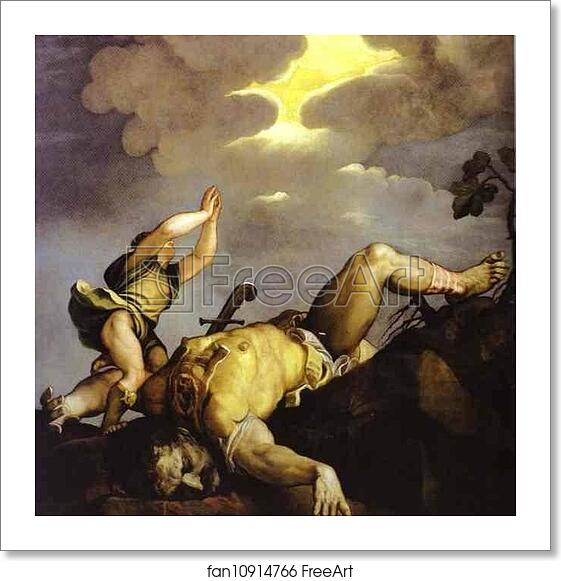 Free art print of David and Goliath by Titian Free art print of David and Goliath by Titian