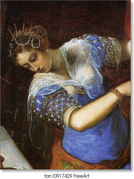Free art print of Judith and Holofernes. Detail by Jacopo Robusti, Called Tintoretto