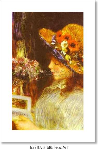 Free art print of Young Girl Reading by Pierre-Auguste Renoir Free art print of Young Girl Reading by Pierre-Auguste Renoir