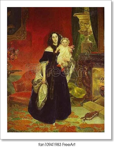 Free art print of Portrait of M. A. Beck and Her Daughter M.I. Beck by Karl Brulloff Free art print of Portrait of M. A. Beck and Her Daughter M.I. Beck by Karl Brulloff