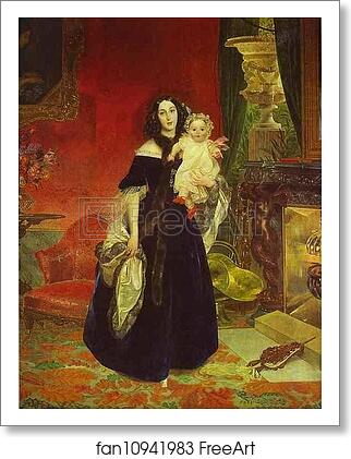 Free art print of Portrait of M. A. Beck and Her Daughter M.I. Beck by Karl Brulloff Free art print of Portrait of M. A. Beck and Her Daughter M.I. Beck by Karl Brulloff
