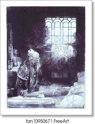 Free art print of "Faust" by Rembrandt Harmenszoon Van Rijn
