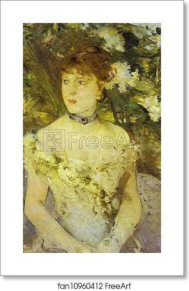 Free art print of Young Woman in an Evening Dress by Berthe Morisot Free art print of Young Woman in an Evening Dress by Berthe Morisot