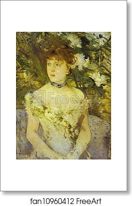 Free art print of Young Woman in an Evening Dress by Berthe Morisot