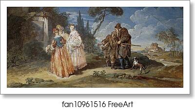 Free art print of Les Oies de Frère Phillippe by François Boucher Free art print of Les Oies de Frère Phillippe by François Boucher