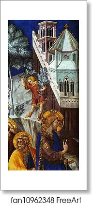 Free art print of Entry of Christ into Jerusalem. Detail by Pietro Lorenzetti