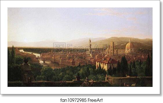 Free art print of View of Florence from San Maniato by Thomas Cole Free art print of View of Florence from San Maniato by Thomas Cole