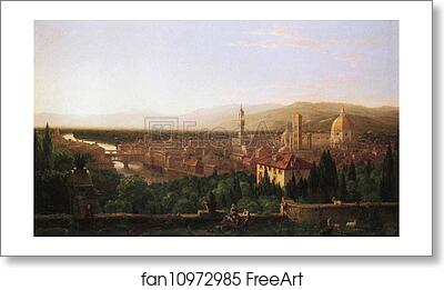 Free art print of View of Florence from San Maniato by Thomas Cole