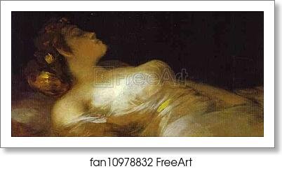 Free art print of Sleep by Francisco De Goya Y Lucientes