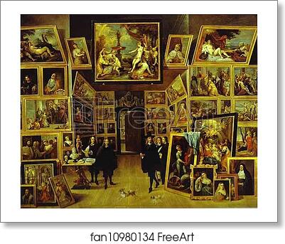Free art print of Archduke Leopold-Willem in his Art Gallery in Brussels by David Teniers The Younger