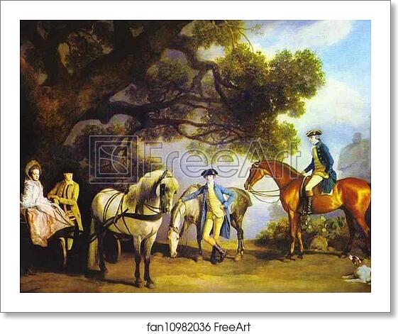 Free art print of The Melbourne and Milbanke Families by George Stubbs