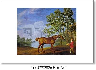 Free art print of Pumpkin with a Stable Lad by George Stubbs