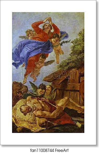 Free art print of St. Jerome's Vision of the Virgin by Francesco Fontebasso Free art print of St. Jerome's Vision of the Virgin by Francesco Fontebasso
