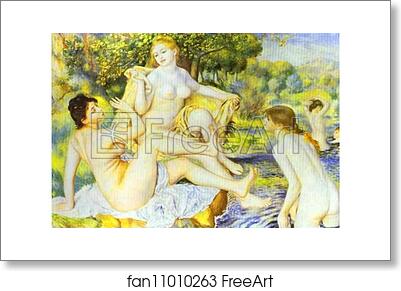 Free art print of The Bathers by Pierre-Auguste Renoir