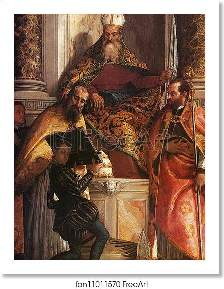 Free art print of Saints Anthony, Cornelius and Cyprian by Paolo Veronese Free art print of Saints Anthony, Cornelius and Cyprian by Paolo Veronese