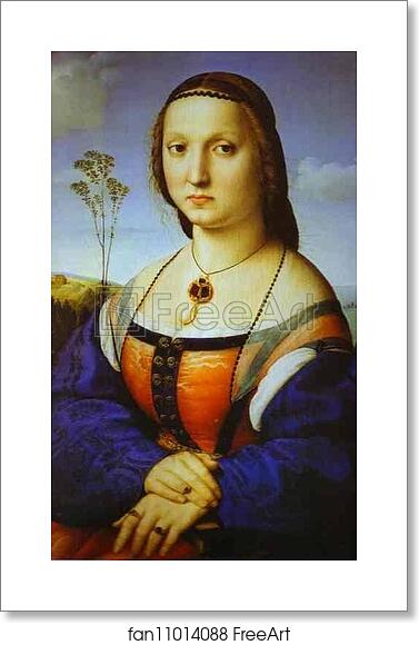 Free art print of Portrait of Maddalena Doni by Raphael Free art print of Portrait of Maddalena Doni by Raphael