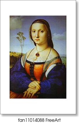 Free art print of Portrait of Maddalena Doni by Raphael
