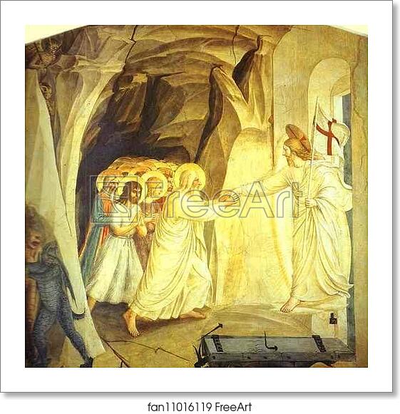 Free art print of Christ in Limbo by Fra Angelico
