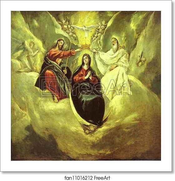 Free art print of The Coronation of the Virgin by El Greco Free art print of The Coronation of the Virgin by El Greco