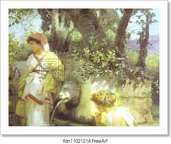 Free art print of By a Spring. Detail by Henryk Hector Siemiradzki Free art print of By a Spring. Detail by Henryk Hector Siemiradzki