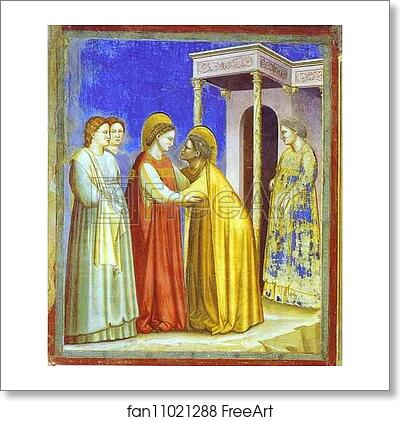 Free art print of The Visitation by Giotto