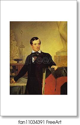 Free art print of Portrait of the Architect and Painter Alexander Brulloff by Karl Brulloff
