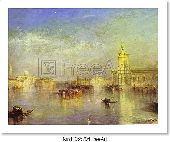Free art print of The Dogana, San Giorgio, Citella, From the Steps of the Europa by Joseph Mallord William Turner Free art print of The Dogana, San Giorgio, Citella, From the Steps of the Europa by Joseph Mallord William Turner