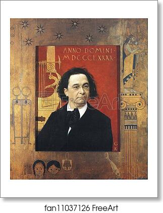 Free art print of Portrait of Joseph Pembauer by Gustav Klimt