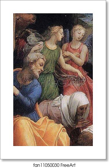 Free art print of Adoration of the Shepherds. Detail by Agnolo Bronzino Free art print of Adoration of the Shepherds. Detail by Agnolo Bronzino