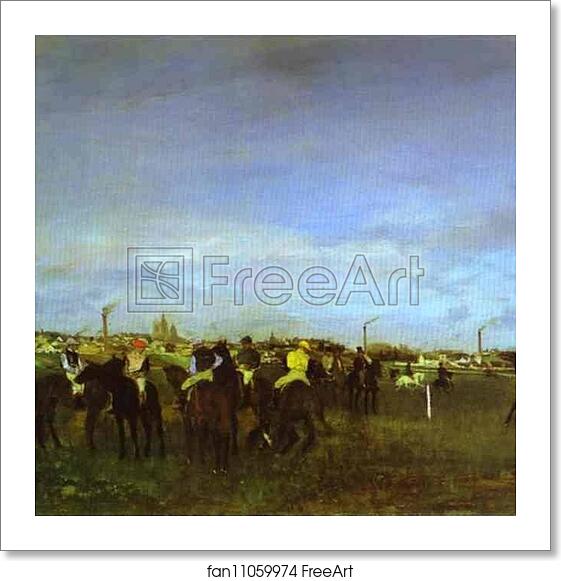 Free art print of The Races. Before the Start by Edgar Degas Free art print of The Races. Before the Start by Edgar Degas