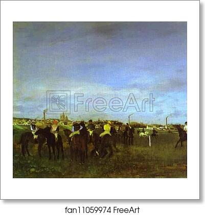 Free art print of The Races. Before the Start by Edgar Degas