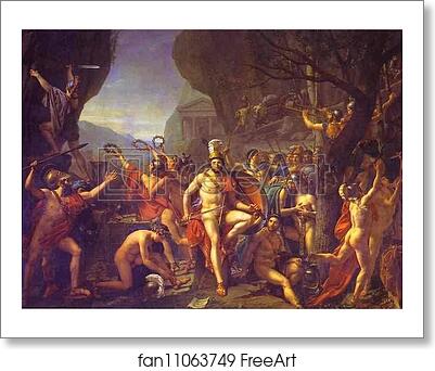 Free art print of Leonidas at Thermopylae by Jacques-Louis David