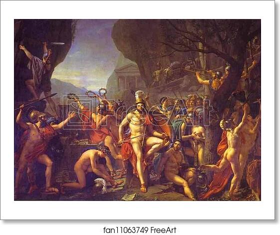 Free art print of Leonidas at Thermopylae by JacquesLouis