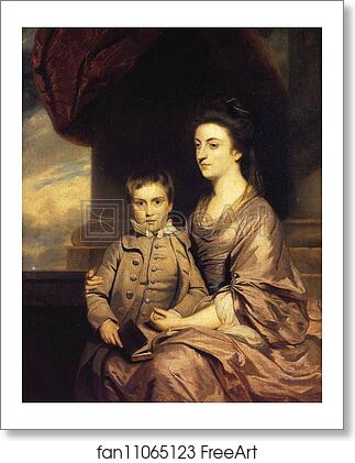 Free art print of Elizabeth, Countess of Pembroke and Her Son by Sir Joshua Reynolds