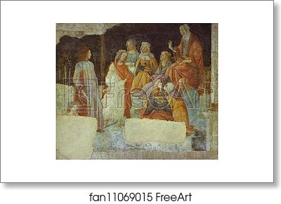 Free art print of A Young Man being introduced to the Seven Liberal Arts by Alessandro Botticelli
