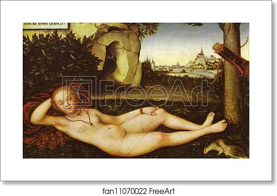 Free art print of The Nymph of the Spring by Lucas Cranach The Elder