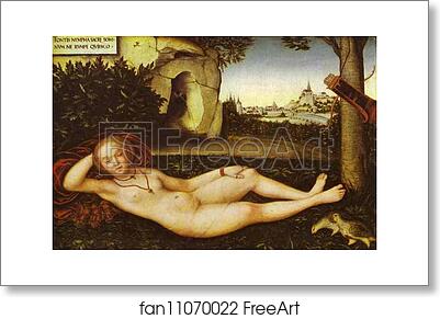 Free art print of The Nymph of the Spring by Lucas Cranach The Elder