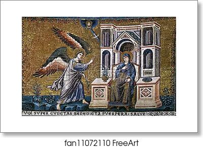 Free art print of Annunciation by Pietro Cavallini
