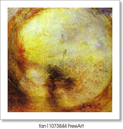 Free art print of Light and Colour (Goethe's Theory) - The Morning after the Deluge - Moses Writing the Book of Genesis by Joseph Mallord William Turner
