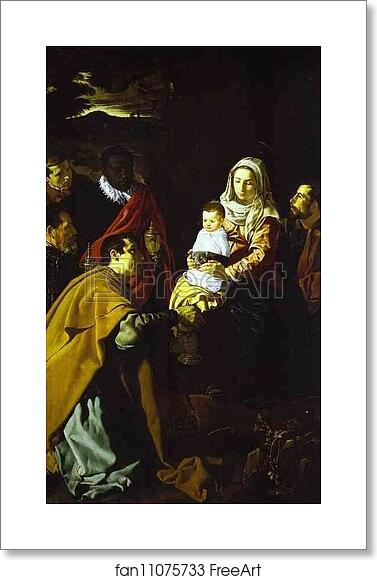 Free art print of The Adoration of the Magi by Diego Velázquez